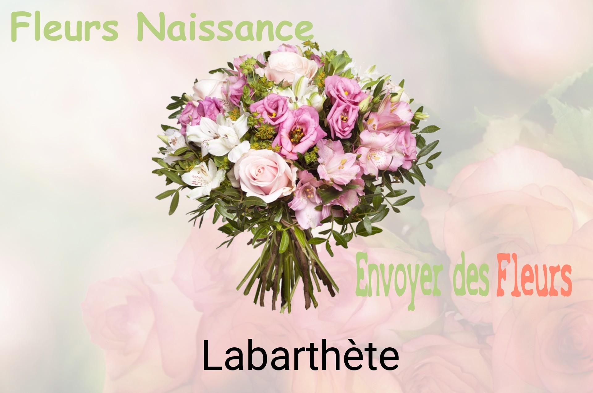 Bouquet de fleurs de naissance livré à Labarthète